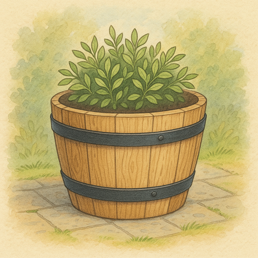 Half Whisky Barrel Planter