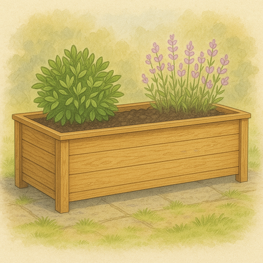 Large Wooden Raised Garden Planter