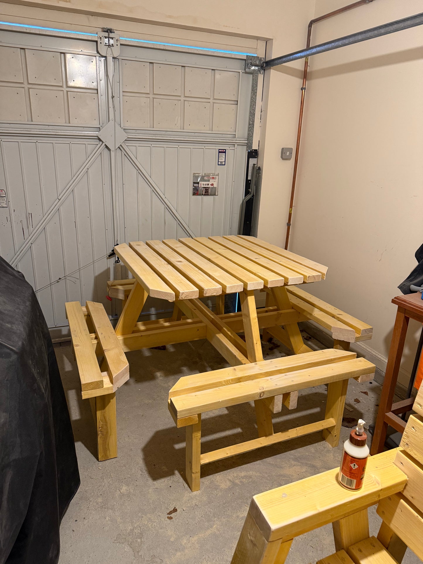 Wooden Bench 8-Seater